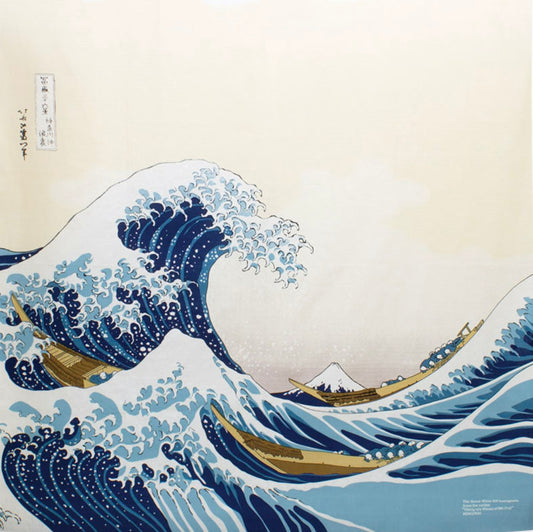Furoshiki wrapping cloth - The Wave/ Hokusai 104cm