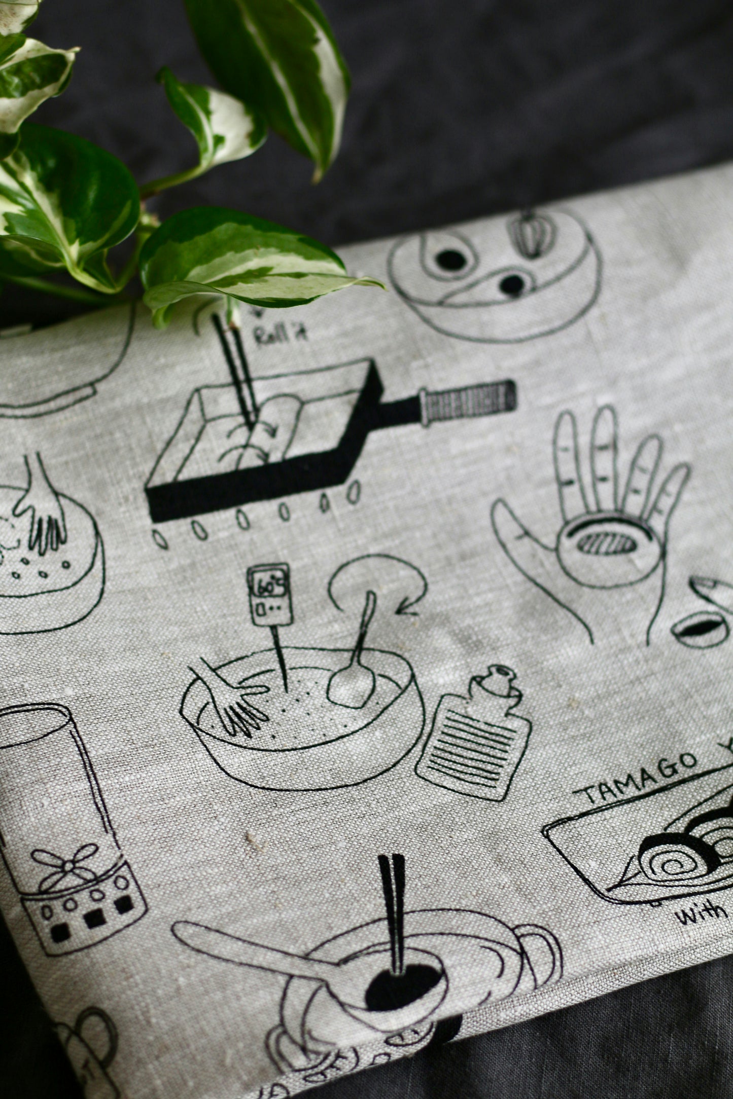 Japanese everyday cooking tea towel