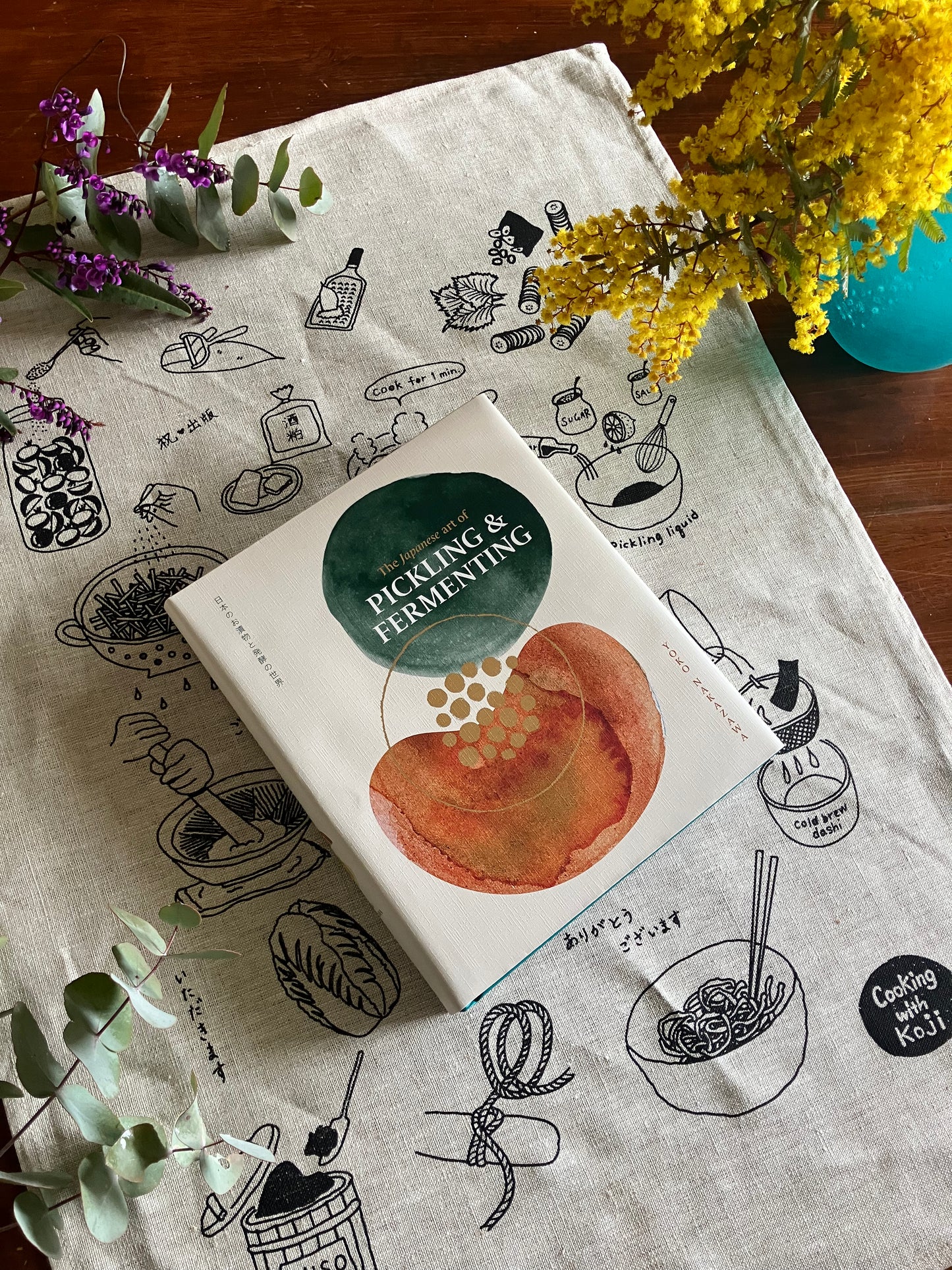 The Japanese art of PICKLING & FERMENTING Linen Tea towel