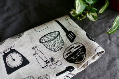 Japanese kitchen tools tea towel