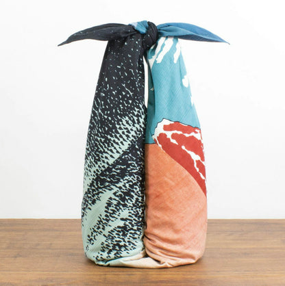 Furoshiki wrapping cloth - The Red Fuji / Hokusai 104cm