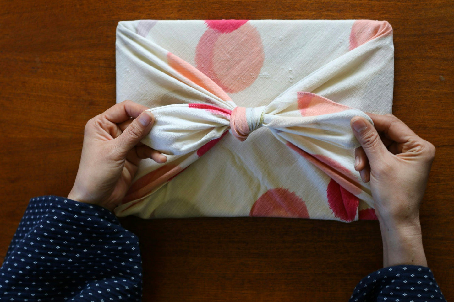 Furoshiki wrapping cloth - Modern/Dot Organic cotton 70cm