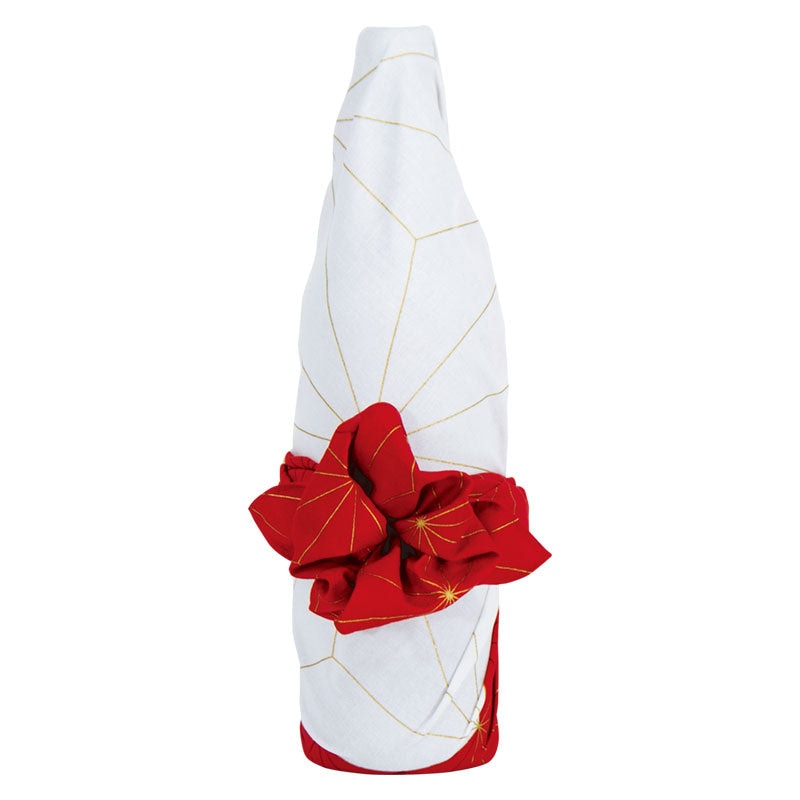 Furoshiki wrapping cloth - festive hemp leaf 70cm