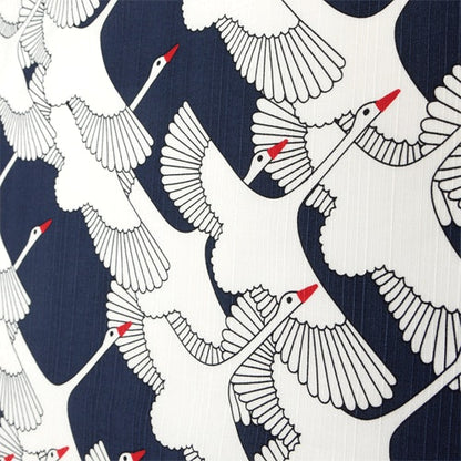 Furoshiki large (90cm x 90cm) crane blue