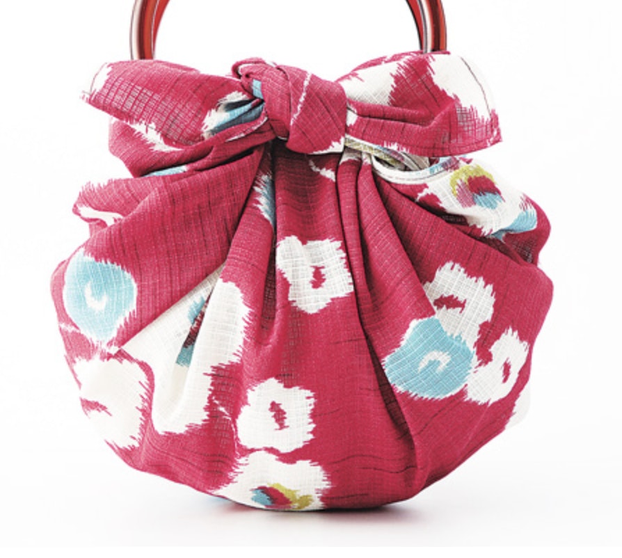 Furoshiki wrapping cloth - Modern/Ume Japanese apricot Organic cotton 70cm