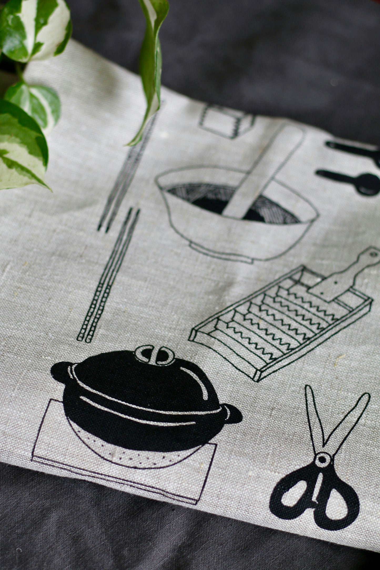 Japanese kitchen tools tea towel