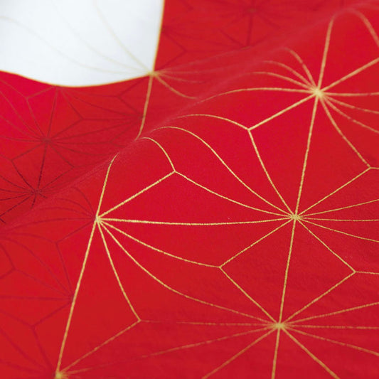 Furoshiki wrapping cloth - festive hemp leaf 70cm