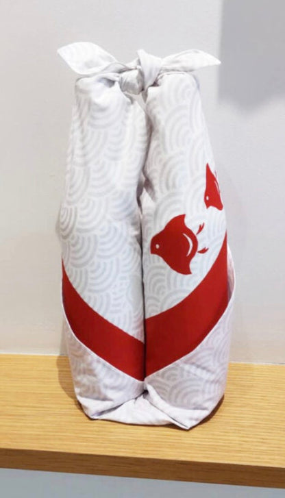 Furoshiki wrapping cloth - festive Plovers 70cm