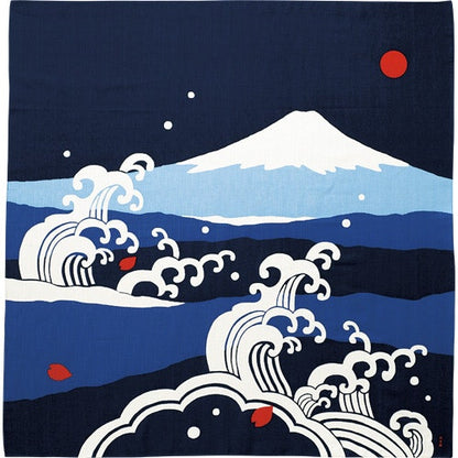 Furoshiki large (90cm x 90cm) Mt Fuji & sea