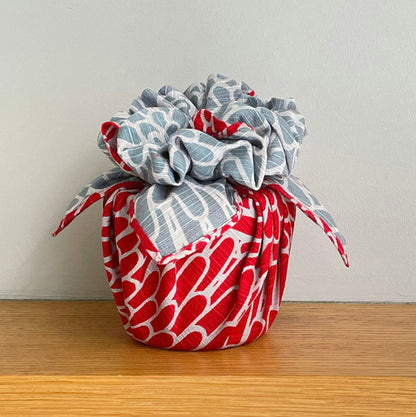 Isa-Monyo (Chrysanthemum) Red/blue 48cm