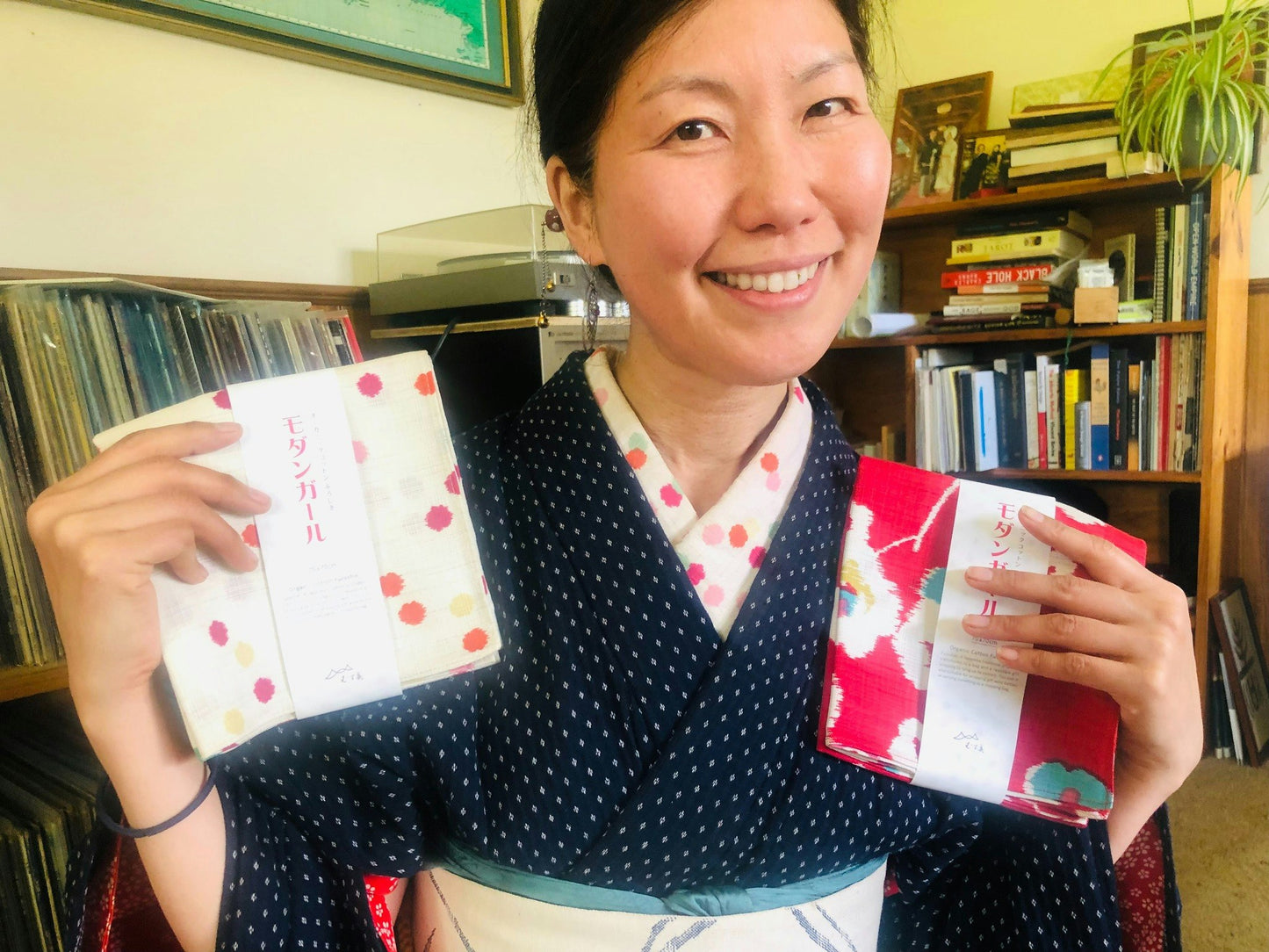 Furoshiki wrapping cloth - Modern/Konpeito Organic cotton 70cm