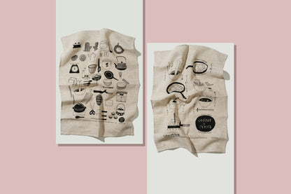 Itadakimasu & Gochisousama tea towel