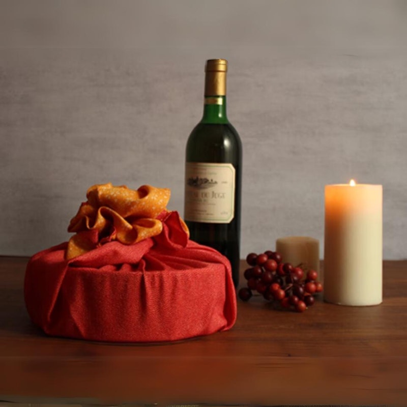 Furoshiki wrapping cloth - / Reversible Sakura&Fine Sharkshin 70cm